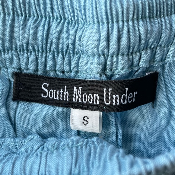 SOUTH MOON UNDER Embroidered Blue Shorts - Picture 5 of 6